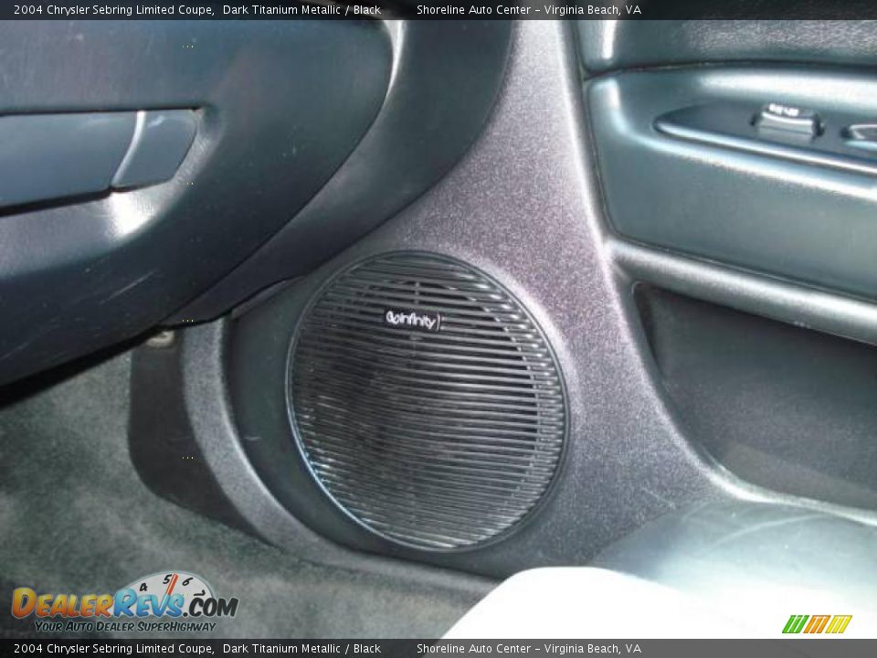 2004 Chrysler Sebring Limited Coupe Dark Titanium Metallic / Black Photo #17