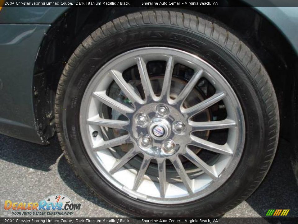 2004 Chrysler Sebring Limited Coupe Dark Titanium Metallic / Black Photo #19