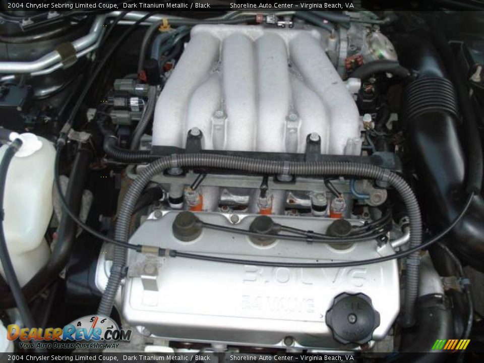 2004 Chrysler Sebring Limited Coupe Dark Titanium Metallic / Black Photo #21