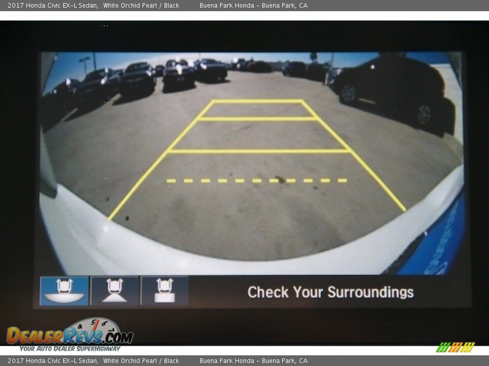 2017 Honda Civic EX-L Sedan White Orchid Pearl / Black Photo #6