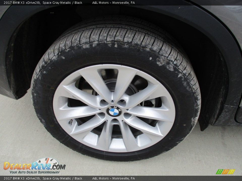 2017 BMW X3 xDrive28i Space Gray Metallic / Black Photo #3