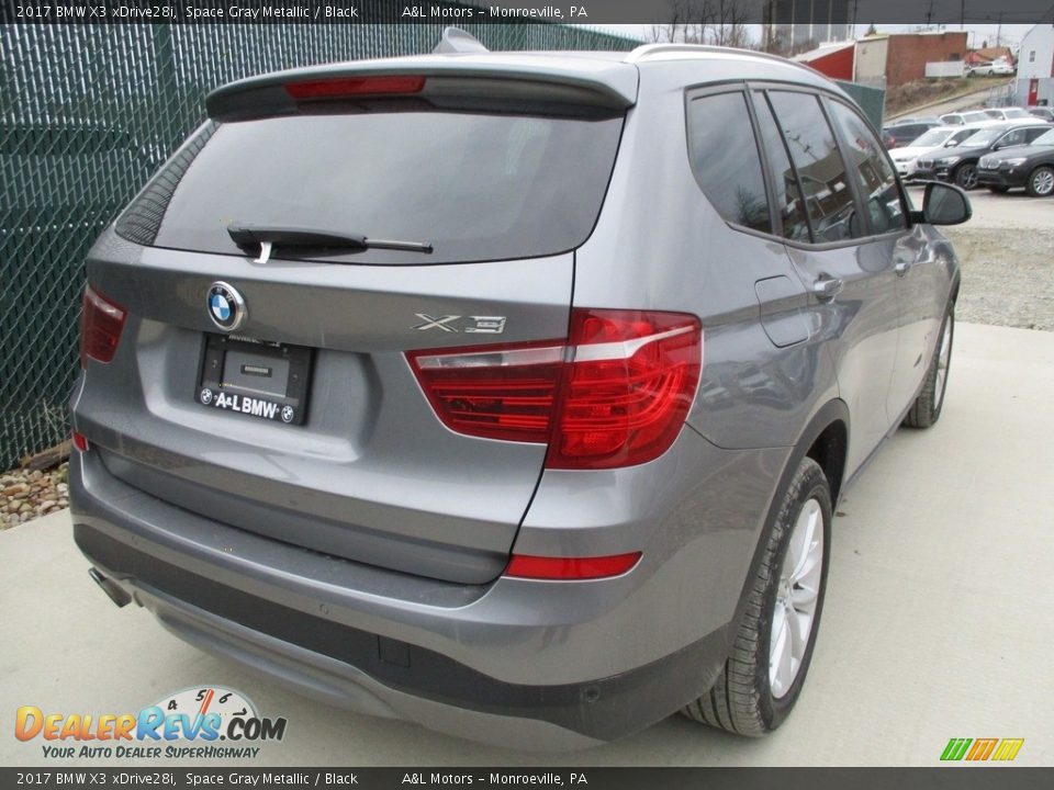 2017 BMW X3 xDrive28i Space Gray Metallic / Black Photo #4