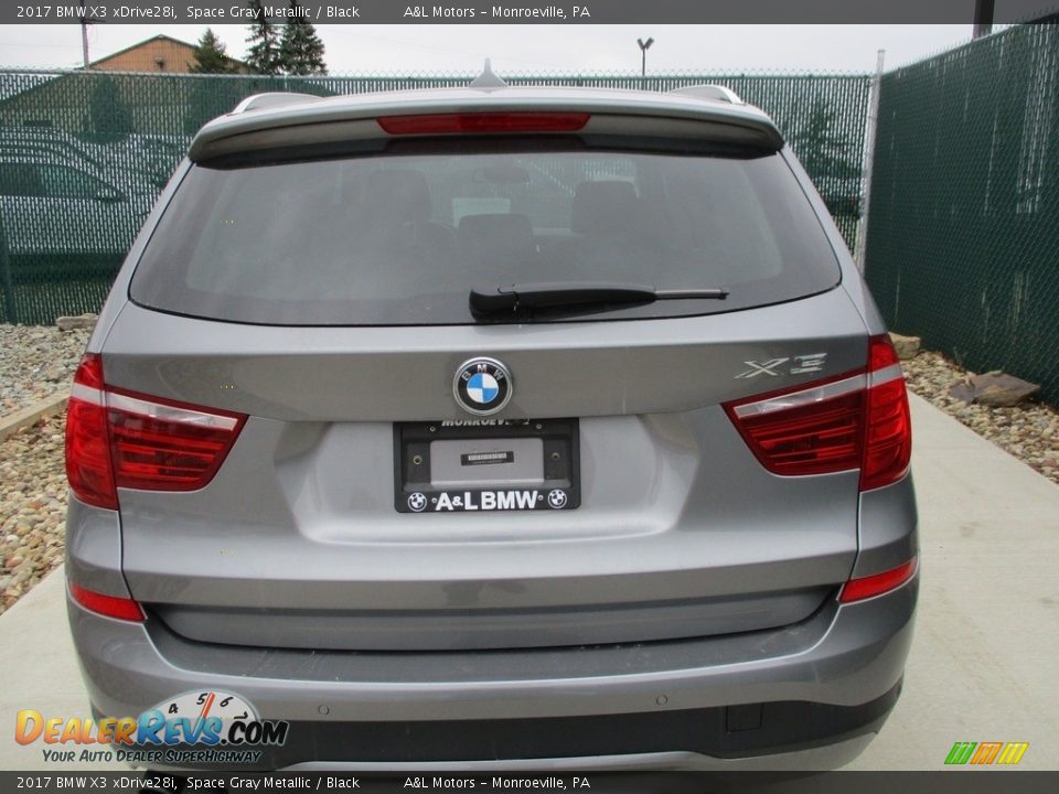 2017 BMW X3 xDrive28i Space Gray Metallic / Black Photo #9