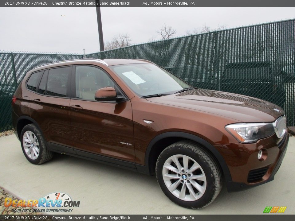 Front 3/4 View of 2017 BMW X3 xDrive28i Photo #1
