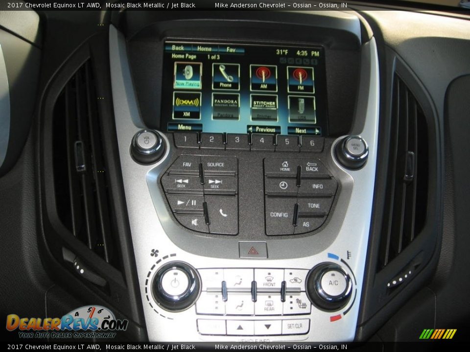 2017 Chevrolet Equinox LT AWD Mosaic Black Metallic / Jet Black Photo #6