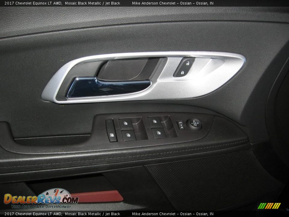 2017 Chevrolet Equinox LT AWD Mosaic Black Metallic / Jet Black Photo #7