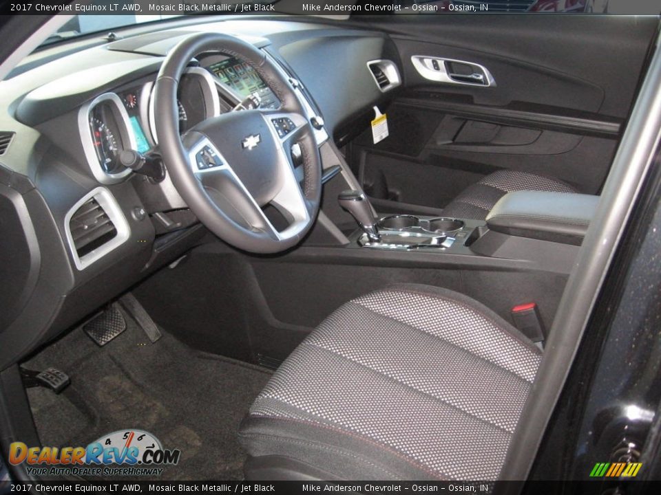 2017 Chevrolet Equinox LT AWD Mosaic Black Metallic / Jet Black Photo #8