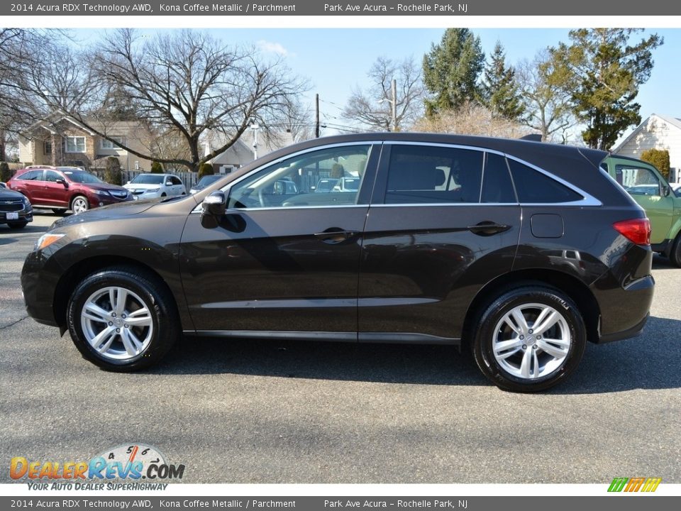 2014 Acura RDX Technology AWD Kona Coffee Metallic / Parchment Photo #6