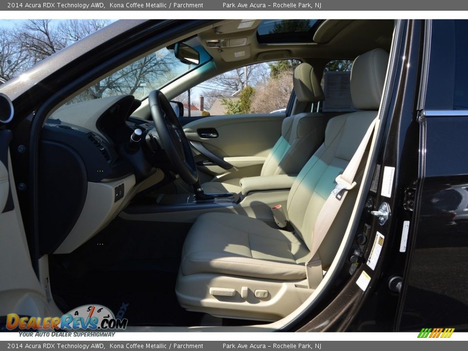 2014 Acura RDX Technology AWD Kona Coffee Metallic / Parchment Photo #12