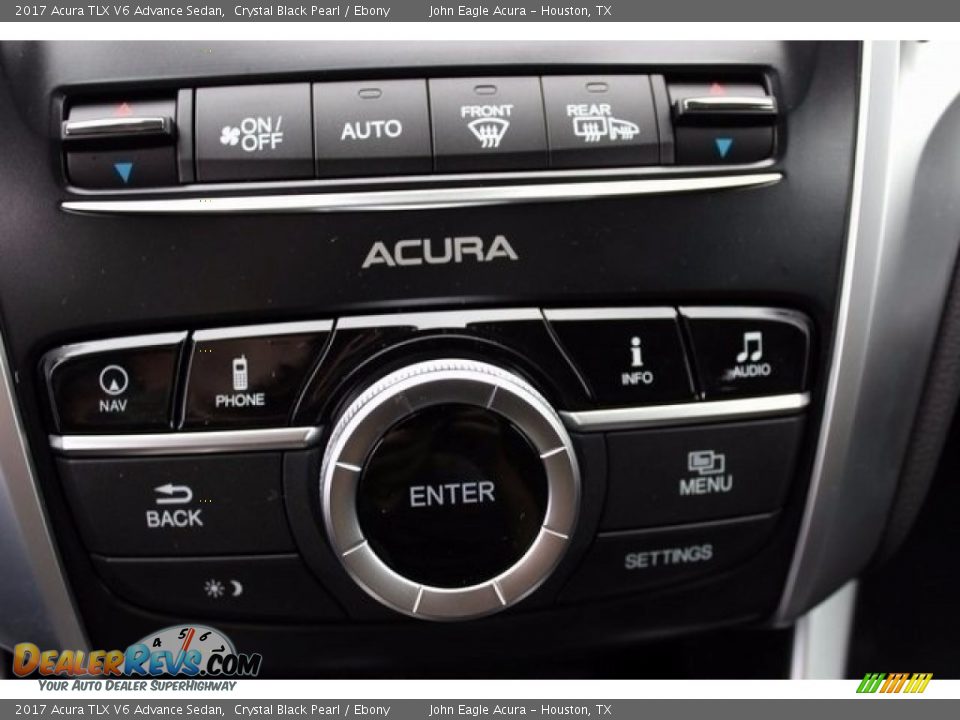 2017 Acura TLX V6 Advance Sedan Crystal Black Pearl / Ebony Photo #29