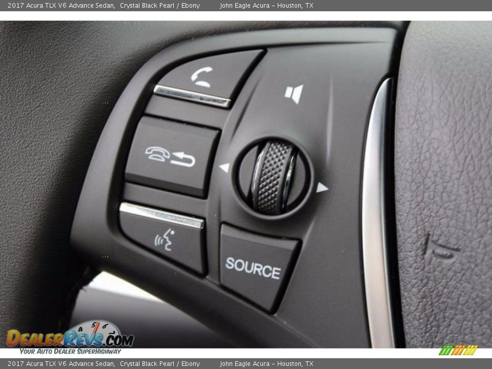 2017 Acura TLX V6 Advance Sedan Crystal Black Pearl / Ebony Photo #33