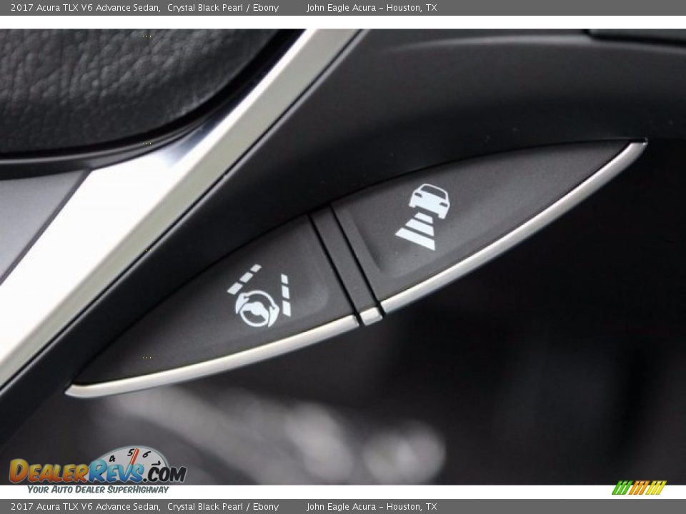 2017 Acura TLX V6 Advance Sedan Crystal Black Pearl / Ebony Photo #34