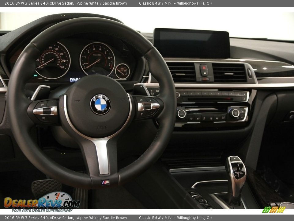Dashboard of 2016 BMW 3 Series 340i xDrive Sedan Photo #6
