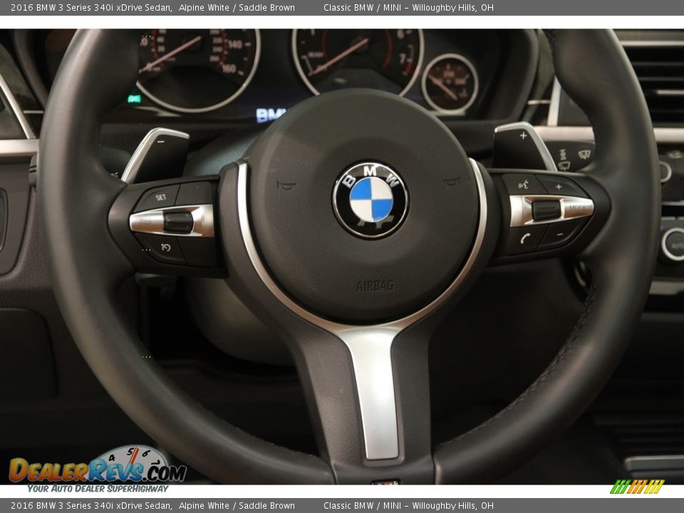 2016 BMW 3 Series 340i xDrive Sedan Steering Wheel Photo #7