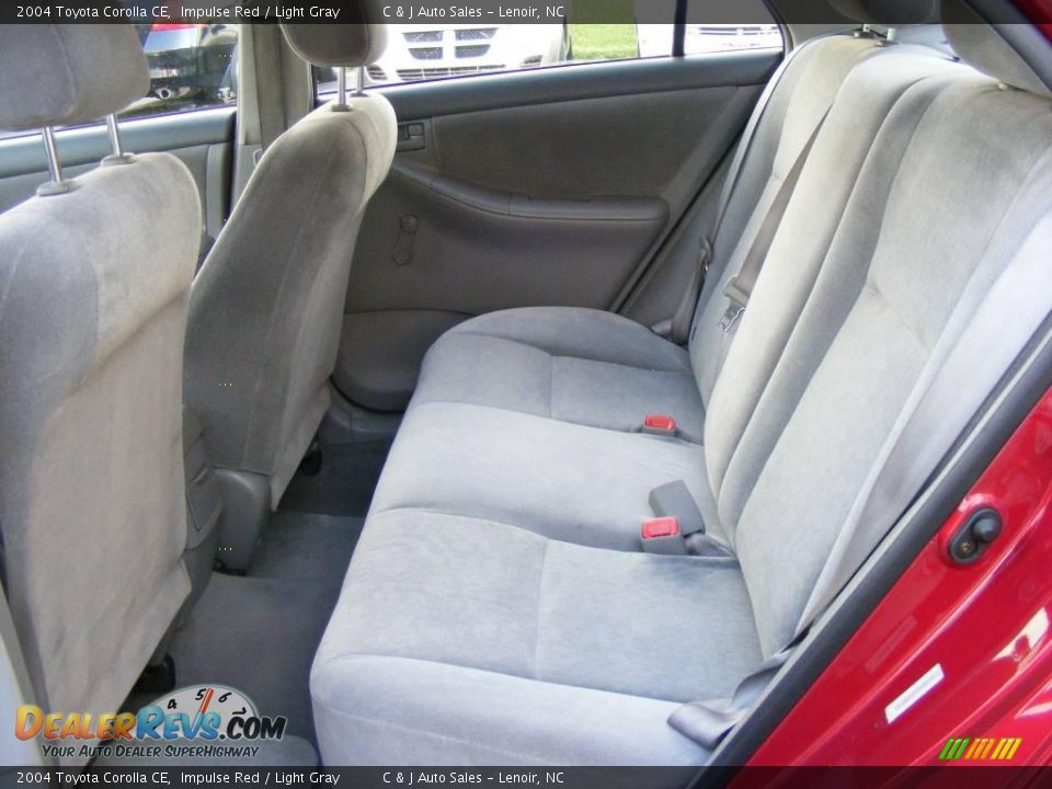 2004 Toyota Corolla CE Impulse Red / Light Gray Photo #8