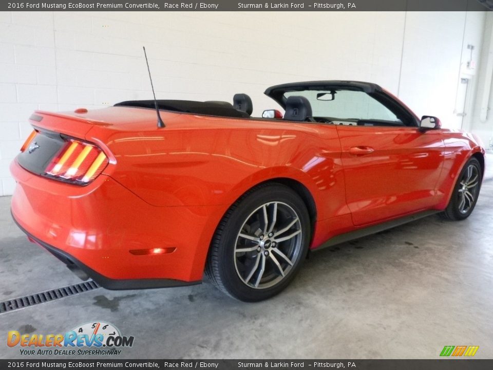 2016 Ford Mustang EcoBoost Premium Convertible Race Red / Ebony Photo #2
