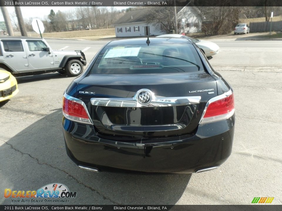 2011 Buick LaCrosse CXS Carbon Black Metallic / Ebony Photo #7