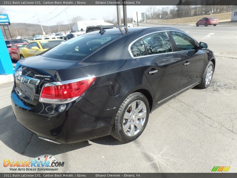 2011 Buick LaCrosse CXS Carbon Black Metallic / Ebony Photo #8