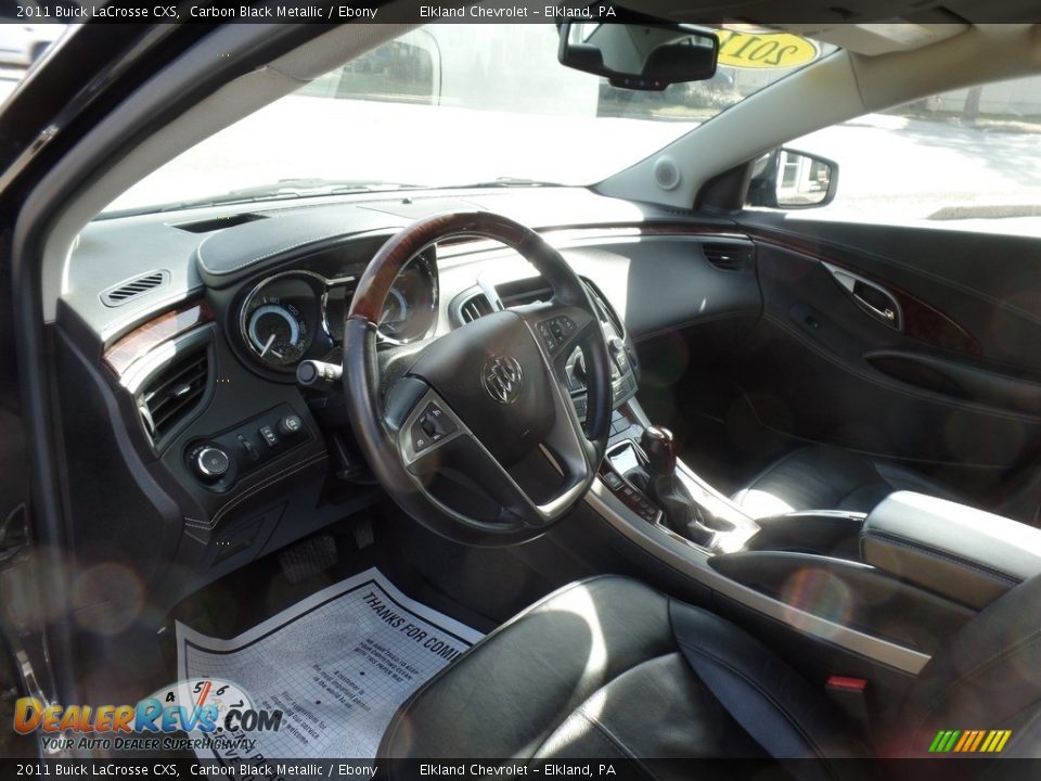 2011 Buick LaCrosse CXS Carbon Black Metallic / Ebony Photo #15