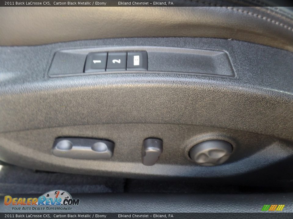 2011 Buick LaCrosse CXS Carbon Black Metallic / Ebony Photo #16