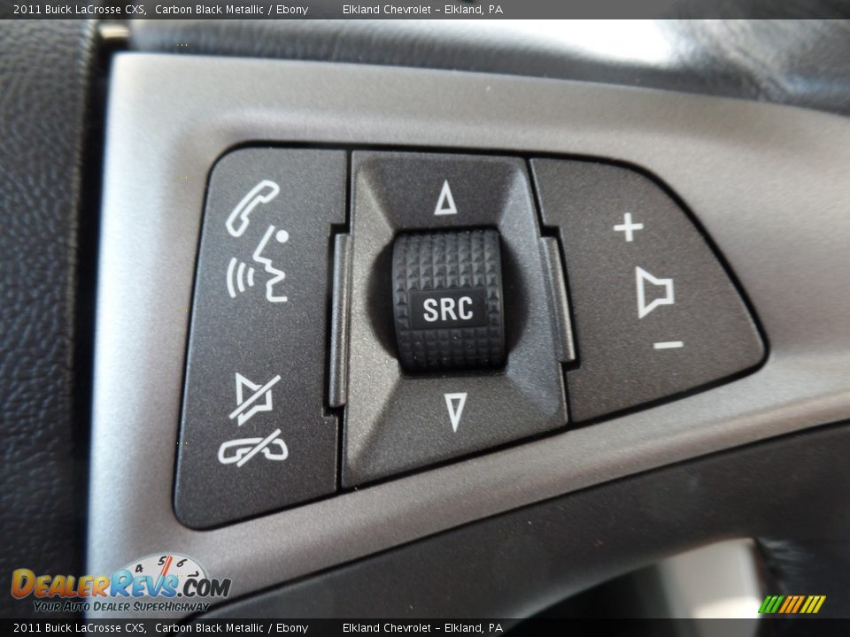 2011 Buick LaCrosse CXS Carbon Black Metallic / Ebony Photo #20