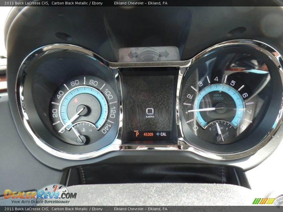 2011 Buick LaCrosse CXS Carbon Black Metallic / Ebony Photo #21