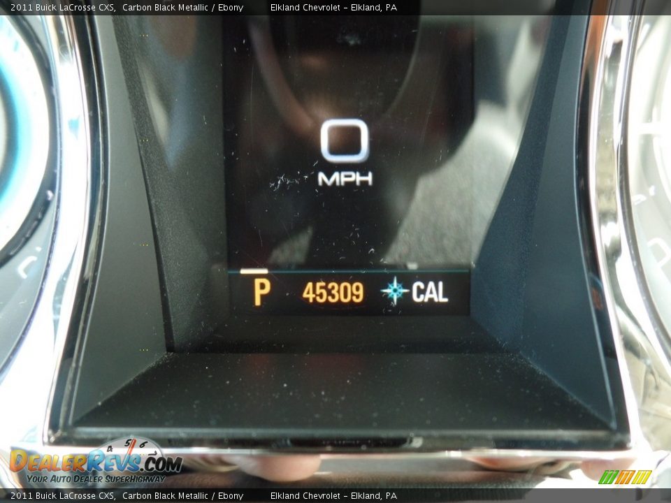 2011 Buick LaCrosse CXS Carbon Black Metallic / Ebony Photo #22