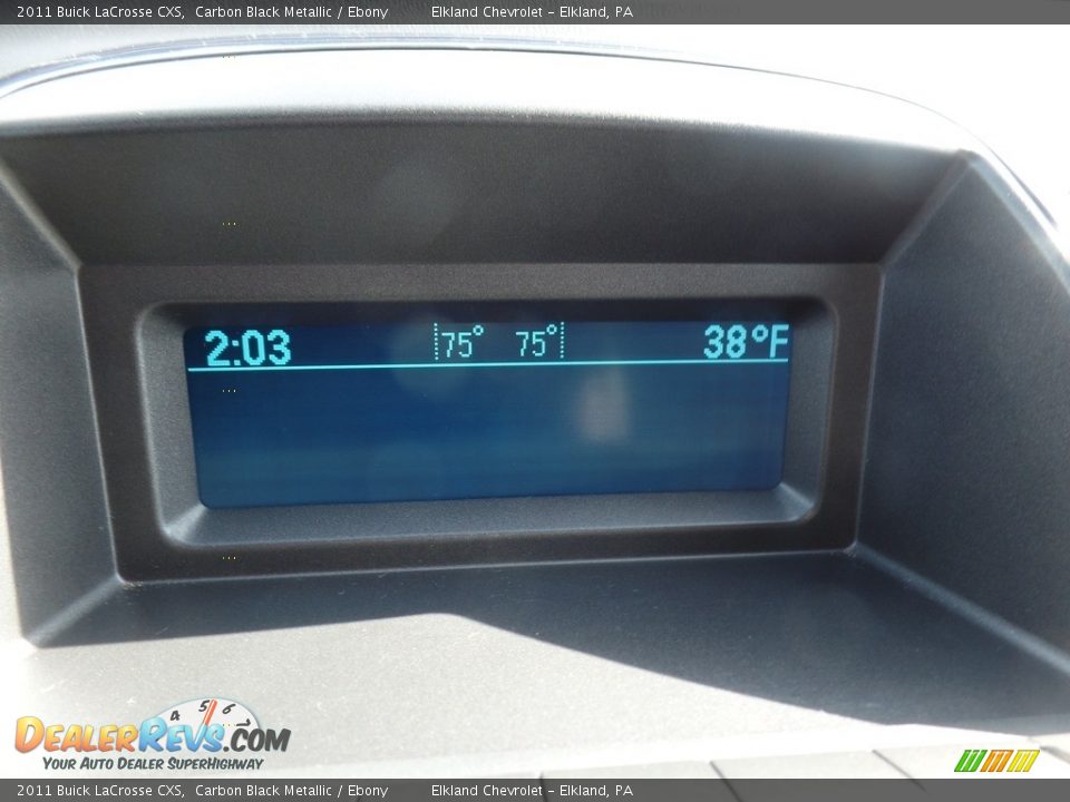 2011 Buick LaCrosse CXS Carbon Black Metallic / Ebony Photo #23