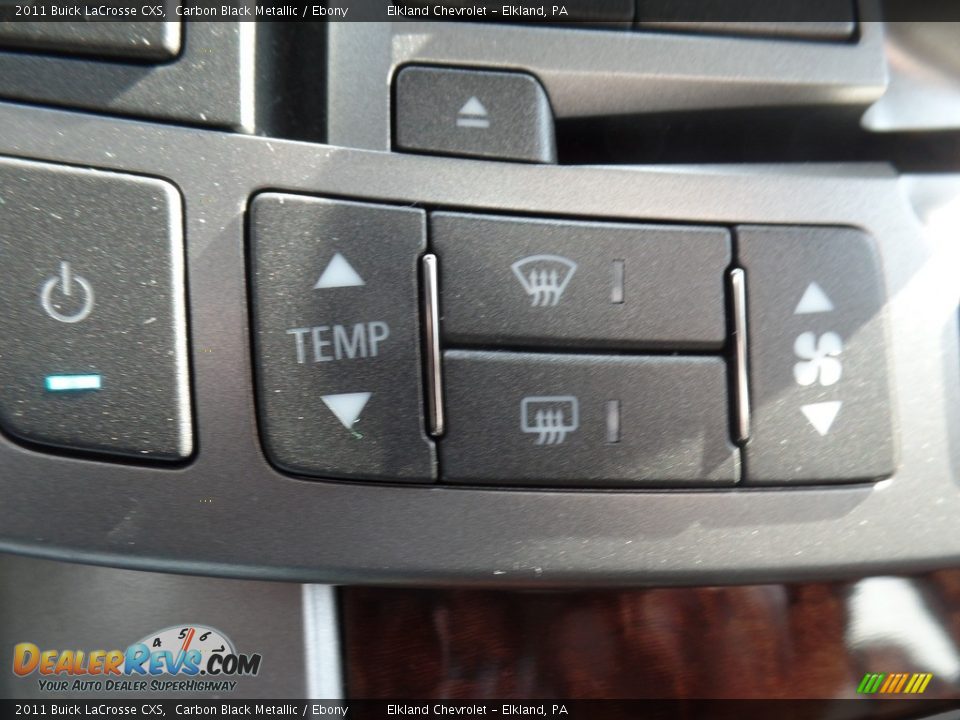 2011 Buick LaCrosse CXS Carbon Black Metallic / Ebony Photo #26