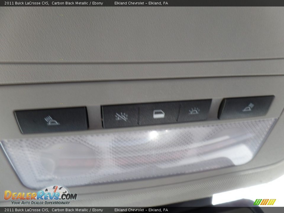 2011 Buick LaCrosse CXS Carbon Black Metallic / Ebony Photo #33
