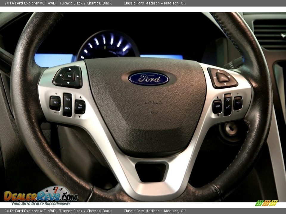 2014 Ford Explorer XLT 4WD Tuxedo Black / Charcoal Black Photo #8