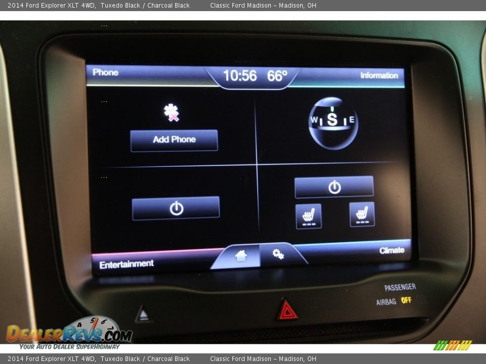 2014 Ford Explorer XLT 4WD Tuxedo Black / Charcoal Black Photo #11