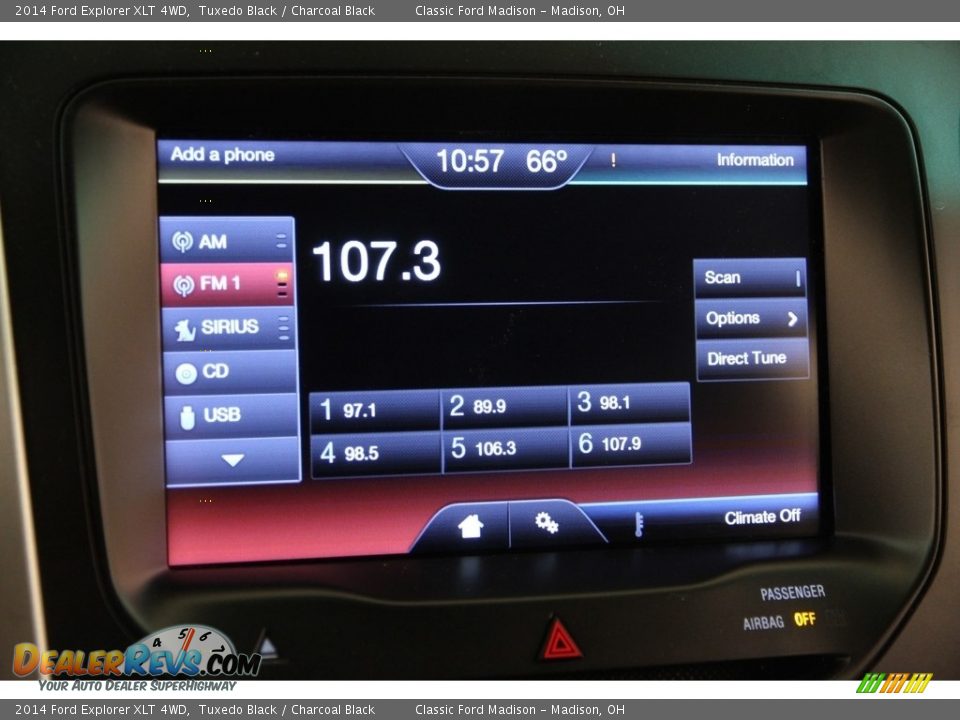 2014 Ford Explorer XLT 4WD Tuxedo Black / Charcoal Black Photo #12