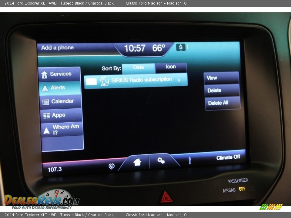 2014 Ford Explorer XLT 4WD Tuxedo Black / Charcoal Black Photo #13