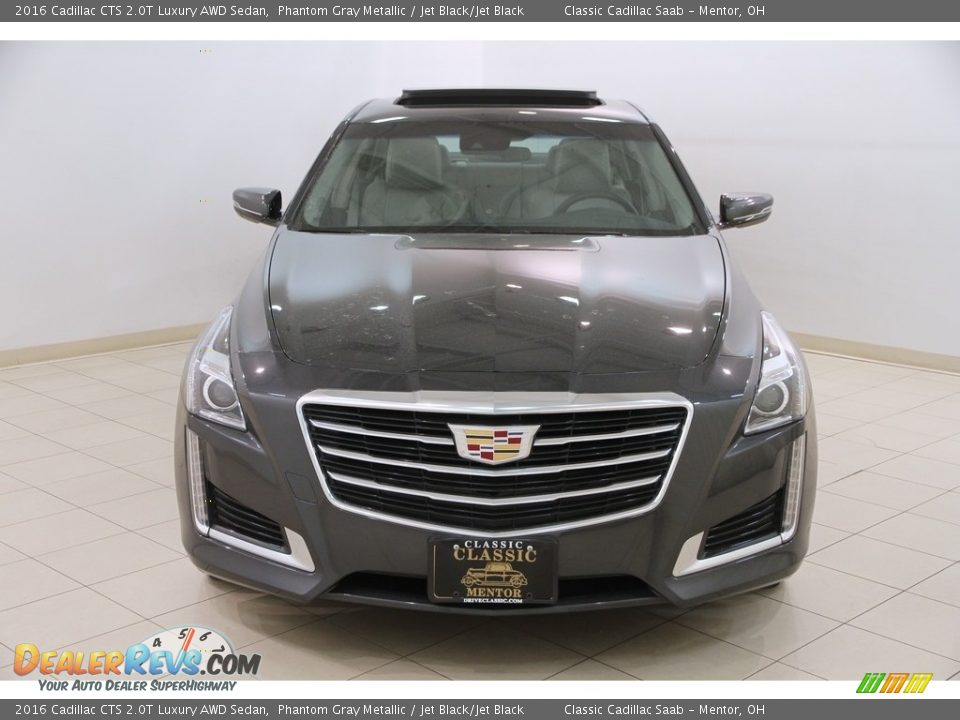 2016 Cadillac CTS 2.0T Luxury AWD Sedan Phantom Gray Metallic / Jet Black/Jet Black Photo #2