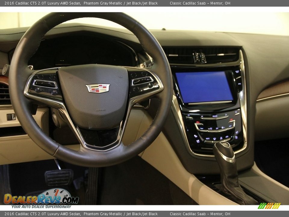 2016 Cadillac CTS 2.0T Luxury AWD Sedan Phantom Gray Metallic / Jet Black/Jet Black Photo #7
