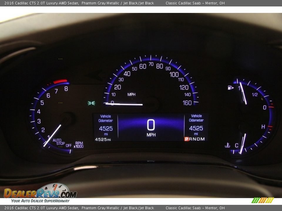 2016 Cadillac CTS 2.0T Luxury AWD Sedan Phantom Gray Metallic / Jet Black/Jet Black Photo #9