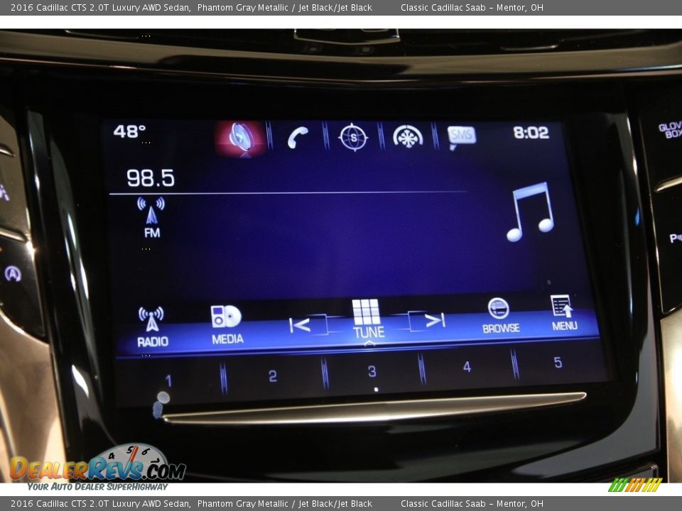 2016 Cadillac CTS 2.0T Luxury AWD Sedan Phantom Gray Metallic / Jet Black/Jet Black Photo #11