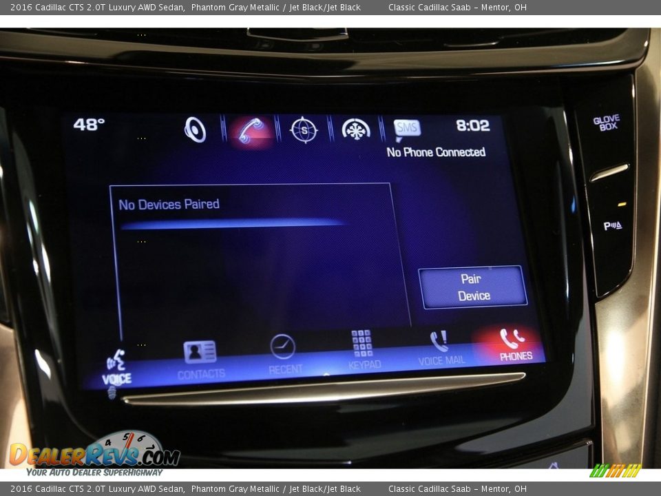 2016 Cadillac CTS 2.0T Luxury AWD Sedan Phantom Gray Metallic / Jet Black/Jet Black Photo #12