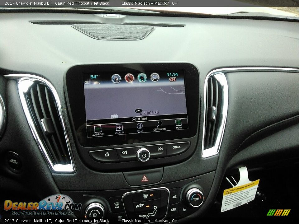 2017 Chevrolet Malibu LT Cajun Red Tintcoat / Jet Black Photo #12