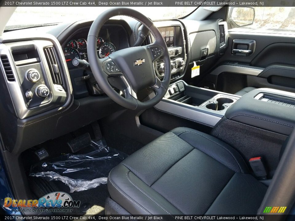 2017 Chevrolet Silverado 1500 LTZ Crew Cab 4x4 Deep Ocean Blue Metallic / Jet Black Photo #7