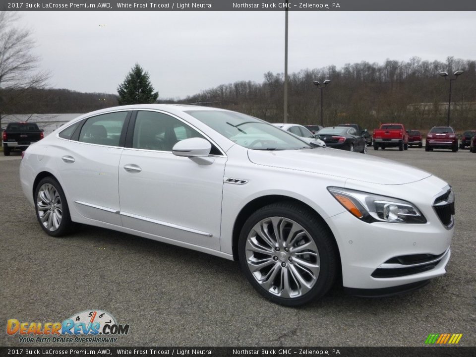 2017 Buick LaCrosse Premium AWD White Frost Tricoat / Light Neutral Photo #3