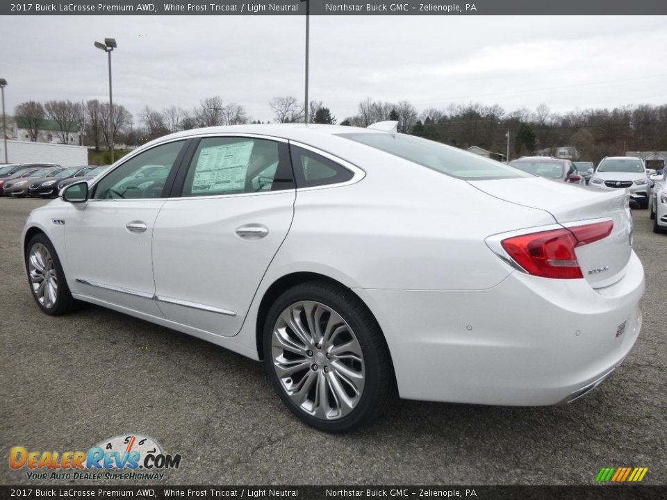 2017 Buick LaCrosse Premium AWD White Frost Tricoat / Light Neutral Photo #7