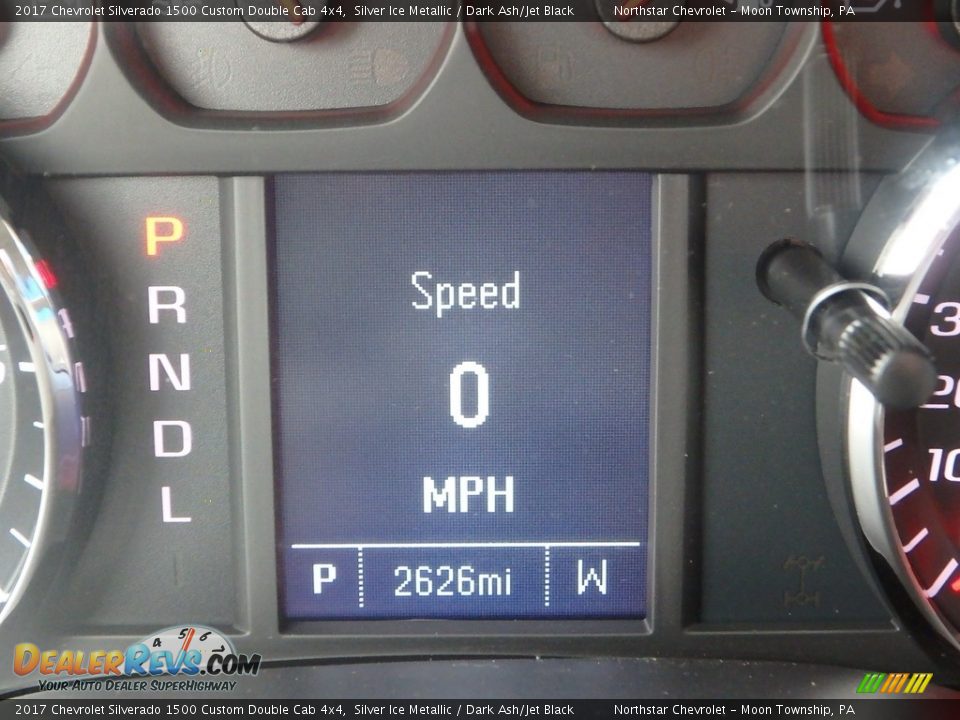 2017 Chevrolet Silverado 1500 Custom Double Cab 4x4 Silver Ice Metallic / Dark Ash/Jet Black Photo #29