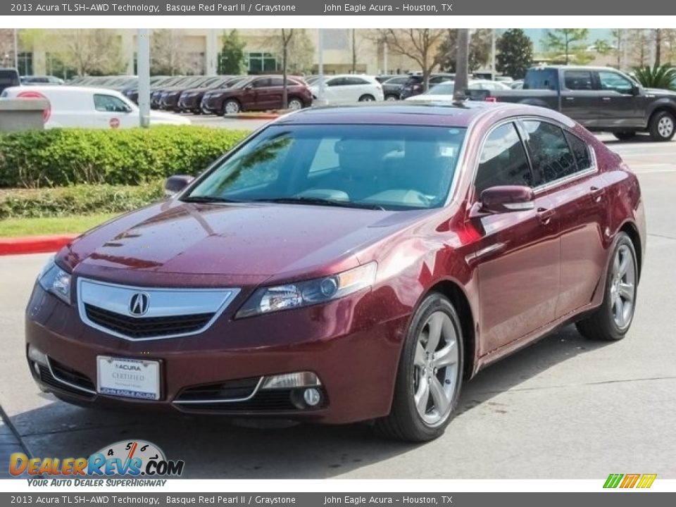 2013 Acura TL SH-AWD Technology Basque Red Pearl II / Graystone Photo #3