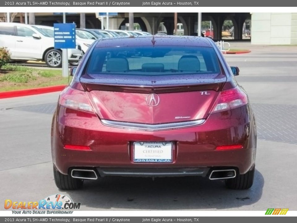 2013 Acura TL SH-AWD Technology Basque Red Pearl II / Graystone Photo #6