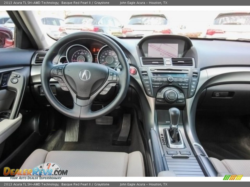 2013 Acura TL SH-AWD Technology Basque Red Pearl II / Graystone Photo #28