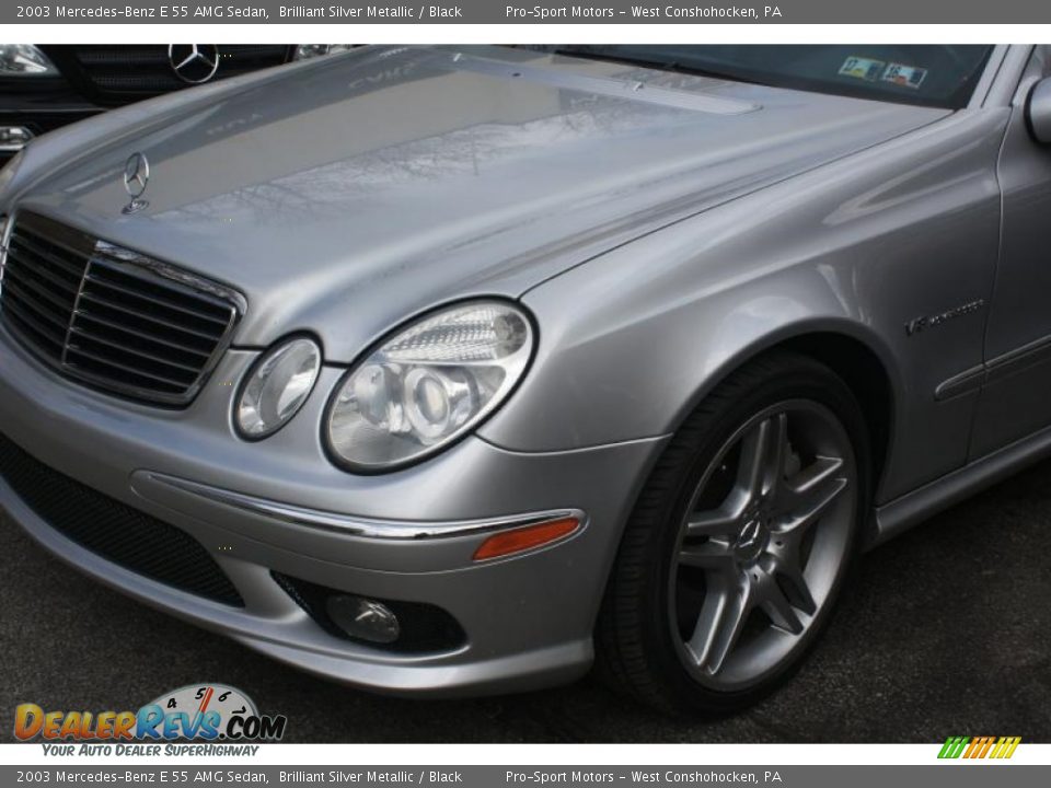 2003 Mercedes-Benz E 55 AMG Sedan Brilliant Silver Metallic / Black Photo #9