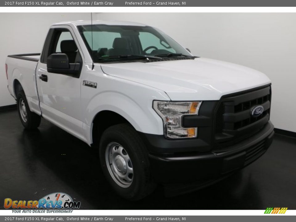 2017 Ford F150 XL Regular Cab Oxford White / Earth Gray Photo #6