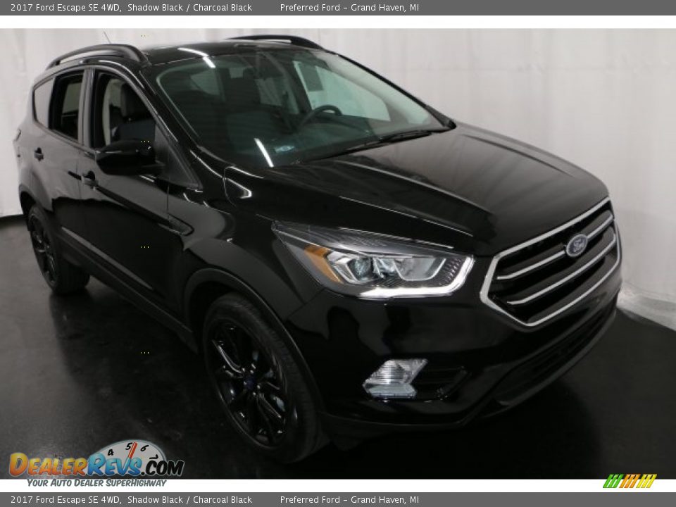 2017 Ford Escape SE 4WD Shadow Black / Charcoal Black Photo #7